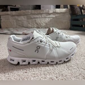 On Cloud 5 Running White Sneakers